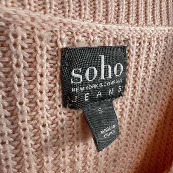 SALE! Pink New York & Co Knit Sweater Size S EUC - Picture 5 of 5